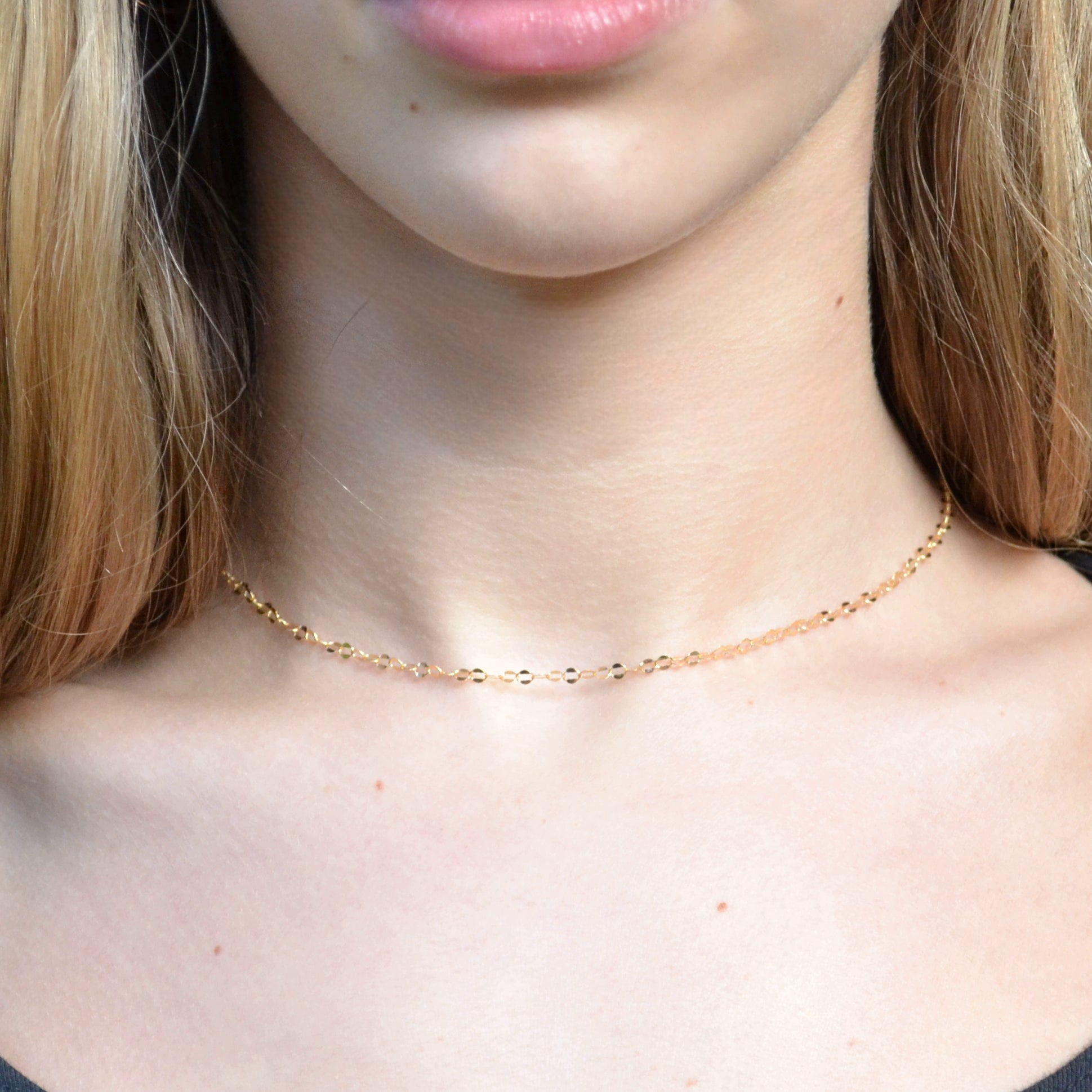Chain only necklaces and chokers, designed for stacking, layering or wearing alone.  Your perfect base layer jewelry for everyday.