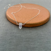 Selenite Healing Point Necklace – Clarity, Energy & Balance