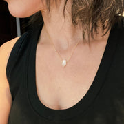 Selenite Healing Point Necklace – Clarity, Energy & Balance