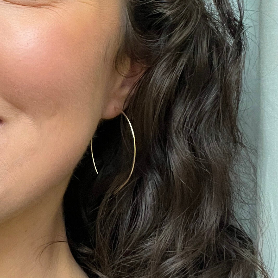 Large Lightweight, Thin Wire Hoops