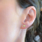 Satin Triangle Studs - Gold Filled - Sela+Sage - Stud/Post Earrings