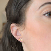 Star & Moon Studs, Celestial Set - Gold or Rose Gold Vermeil - Sela+Sage - Stud/Post Earrings