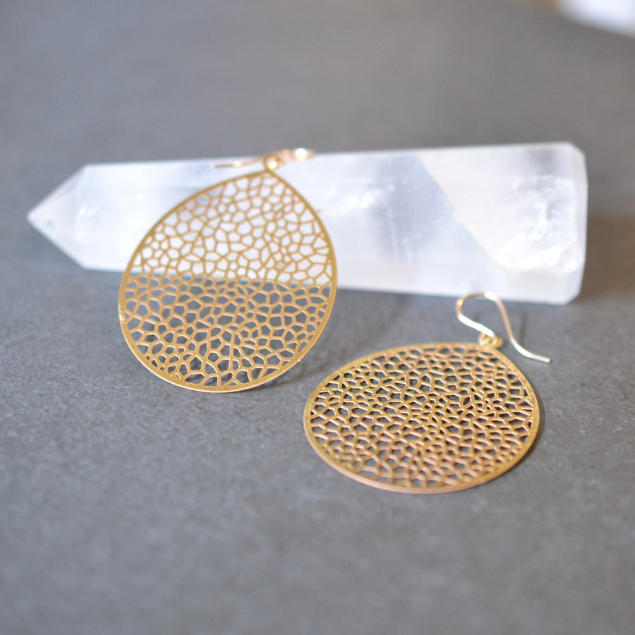 Art Deco Filigree, Gold Filled and Brass