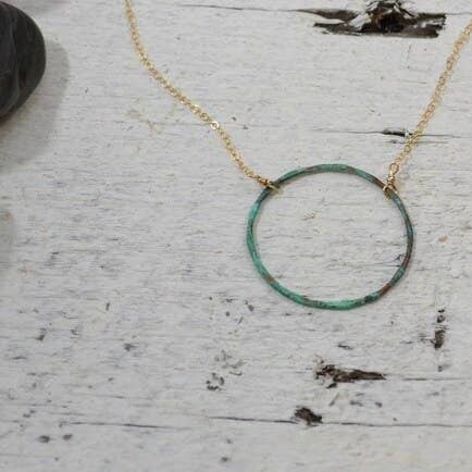 Copper Patina / Verdigris Necklace