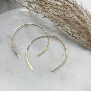 Large Wire, Open Hoop Earrings