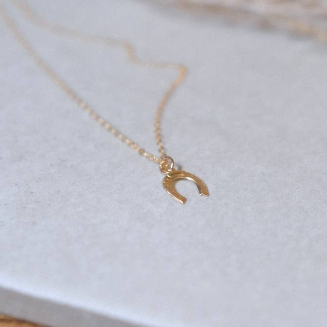 Good Luck Charm, Equestrian Horse Shoe Gold Filled