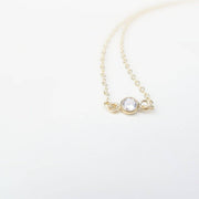 Cubic Zirconia Solitaire Necklace