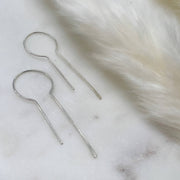 Keyhole Open Threader Earrings