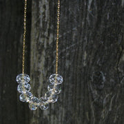 Genuine Swarovski crystal statement necklace for brides and bridesmaids, featuring high-brilliance stones in a sophisticated setting.