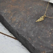 Angel Wing Necklace - Gold Filled or Sterling Silver - Sela+Sage - Pendant/Charm Necklace