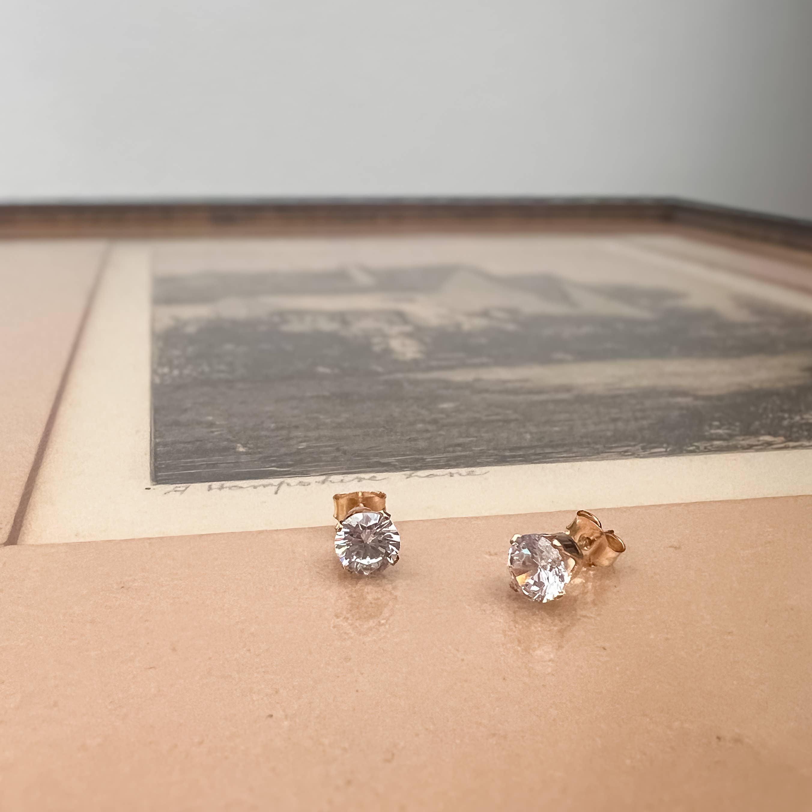 6mm (.85 karat) CZ Diamond Studs