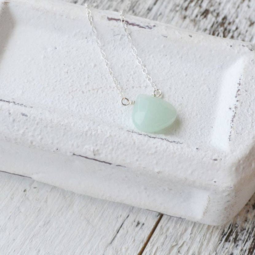 Pale Turquoise Amazonite Healing Stone Necklace