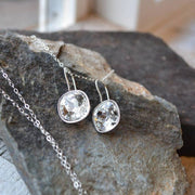 Cushion Cut Crystal Earrings - Silver or Gold - Sela+Sage - Dangle Earrings