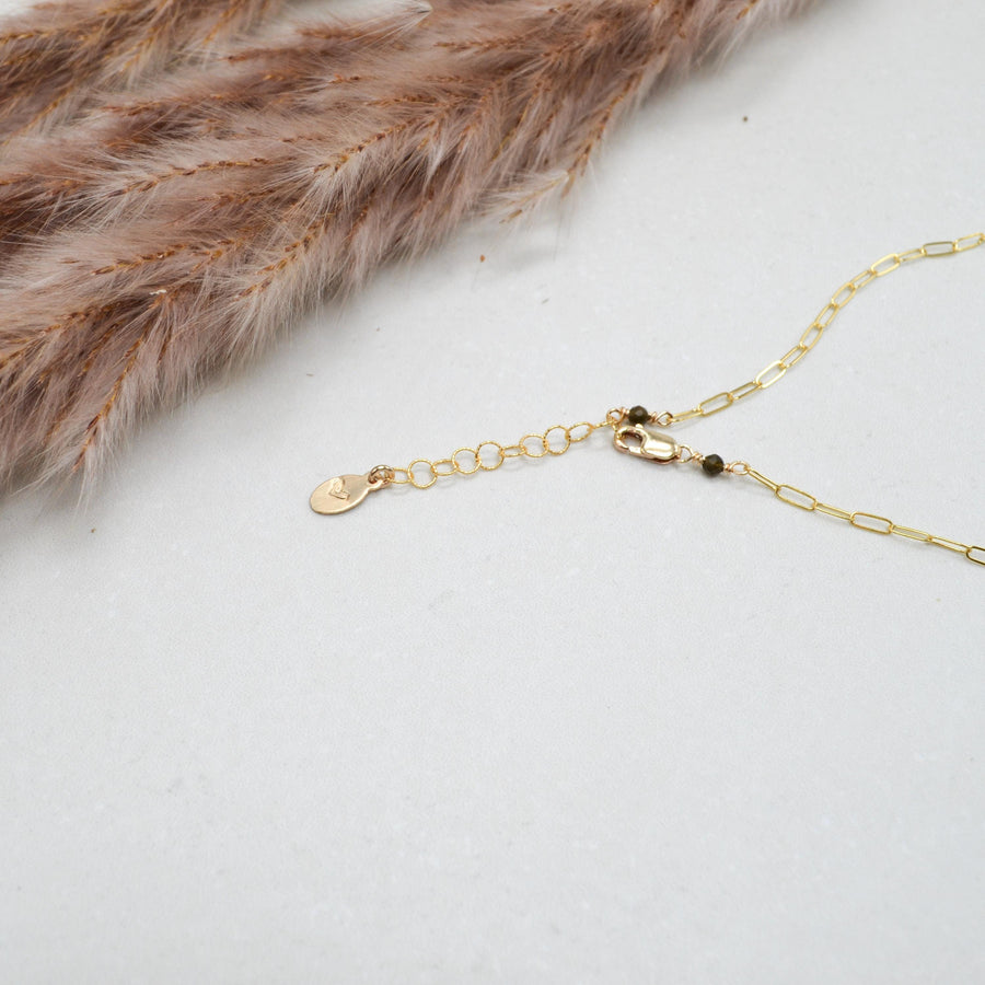 Anklet, Gold Filled Paperclip Chain Anklet with Heart Charm, Layering Anklet Body Jewelry