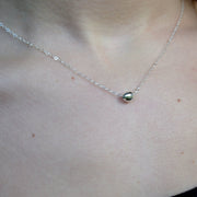 Disco Mirror Ball Necklace - Sterling Silver - Sela+Sage - Pendant/Charm Necklace