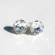 Vintage Cushion Cut Crystal Studs