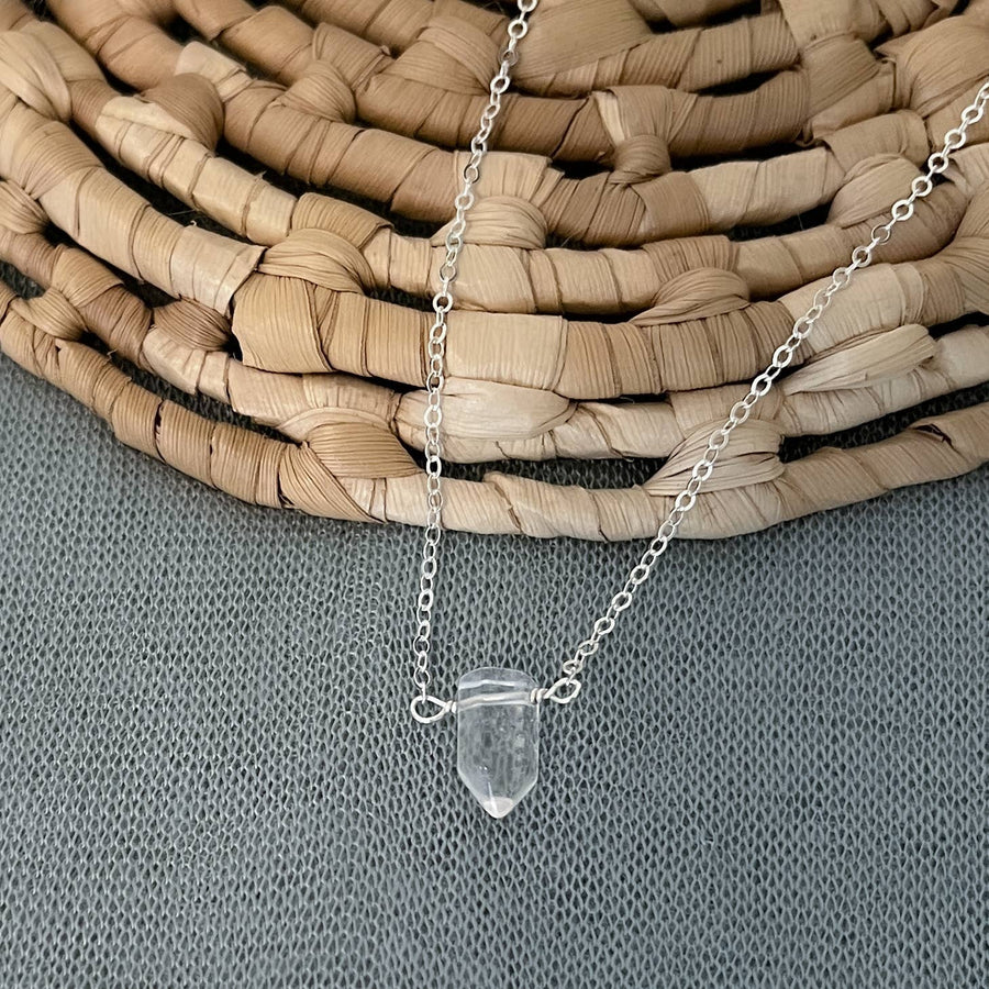 Quartz Crystal Point Necklace