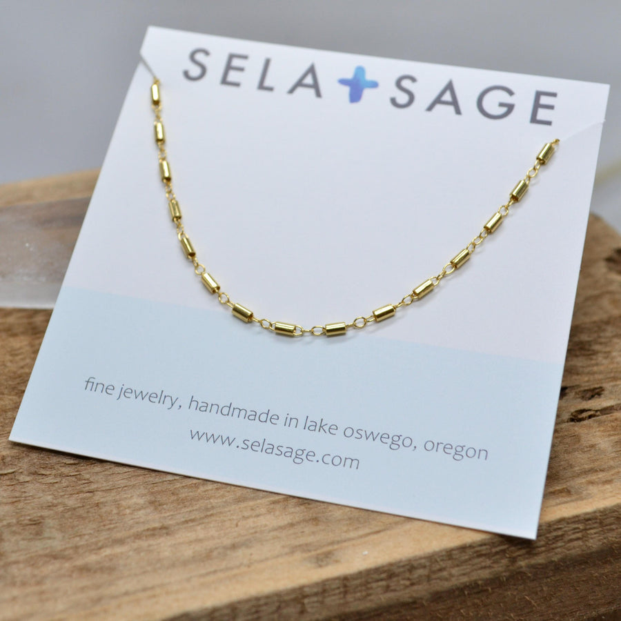 Charm Anklet, Gold Filled Mini Bar Chain Anklet with Heart Charm, Layering Anklet Body Jewelry