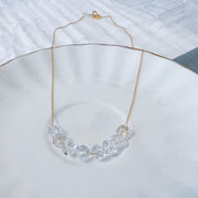 Floating Crystals, "Carrie" Necklace - Gold Filled or Sterling Silver - Sela+Sage - Pendant/Charm Necklace