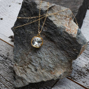 Swarovski Crystal Bridal Necklace, Gold Crystal Necklace, Square Cushion Cut Diamond, Large Crystal Clear, Bridesmaids Necklace Set, Gift