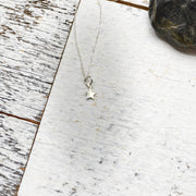 Sterling Silver, Dainty Star Necklace, Silver Star, Reach for the Stars, Shooting Star Necklace, Simple Tiny Star Jewelry