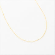 Simple Adjustable Chain Necklace in Gold Filled or Sterling Silver 16 or 18 inch, Thin Chain Only Necklace, Delicate Whisper Chain