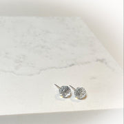 Swarovski Faceted Crystal Ball Stud Earrings
