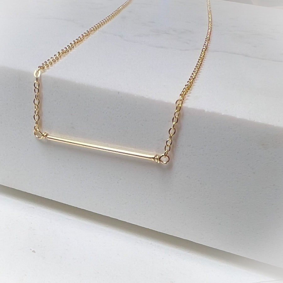 Sterling Silver Bar Necklace, Delicate Silver Necklace, Dainty Silver Necklace Bar, Straight Bar, Bridesmaid