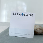 2MM Tiny Ball Stud, Solid Sterling Silver