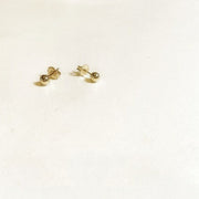 3mm Pair Gold Filled or Sterling Silver Ball Stud Earrings, GF Ball Post Earrings Second Hole Ball Earrings