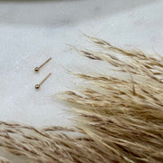 Tiny Ball Stud, 2MM in 14k Gold Filled