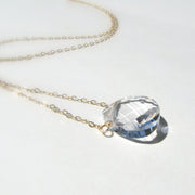 Swarovski Crystal Faceted Pendant Necklace