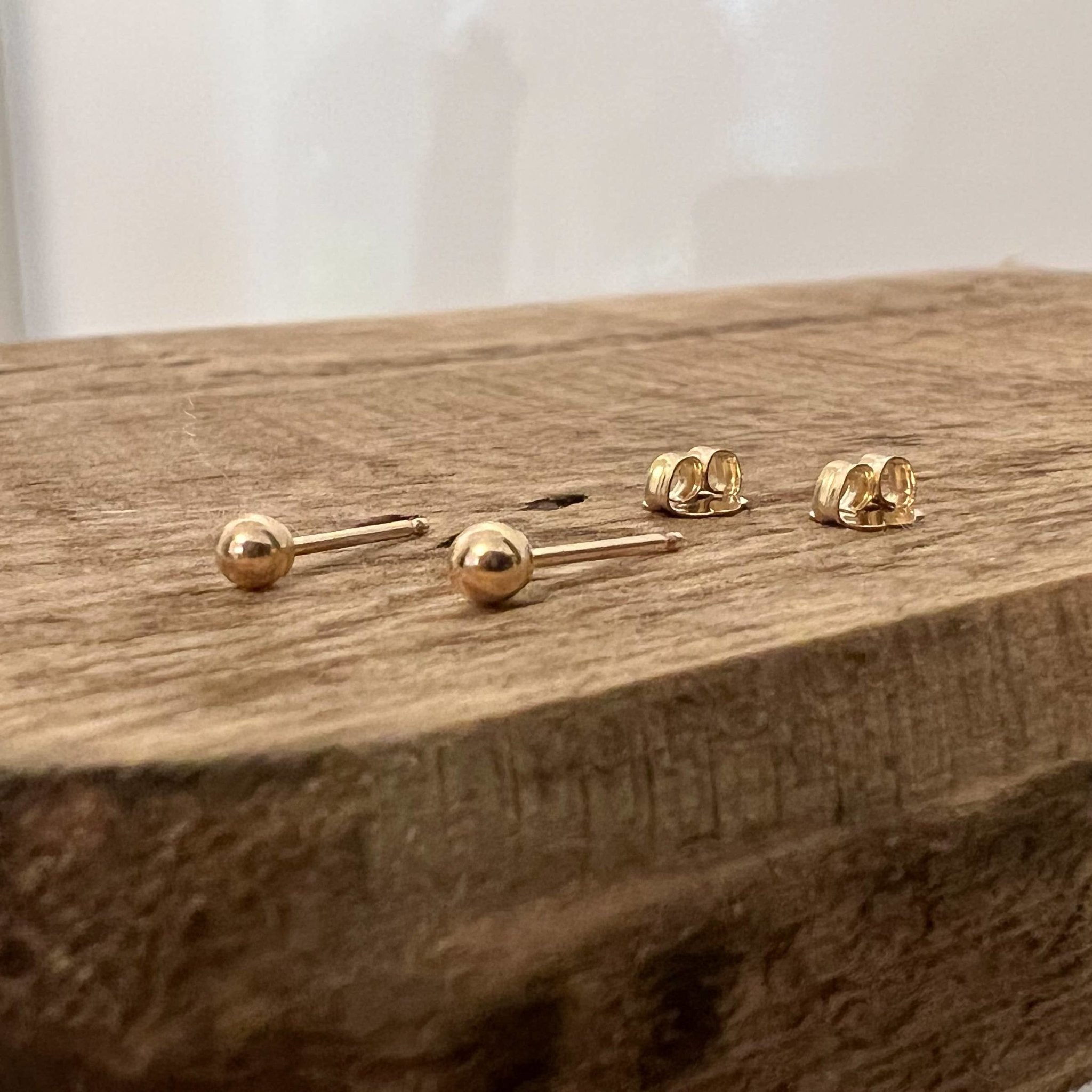 Little Ball Studs (3mm) - Gold Filled or Sterling Silver - Sela+Sage - Stud/Post Earrings