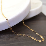Open Confetti Adjustable Chain Necklace - Gold Filled or Sterling Silver - Sela+Sage - Link & Chain Necklace