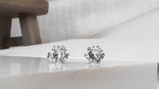 Gold Filled or Silver 6mm Diamond CZ Stud Earrings, Round CZ Post Earrings, Premium Lab Created Cubic Zirconia