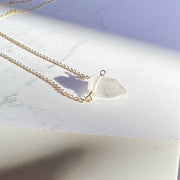 Selenite Crystal Point Necklace - GF or Sterling Silver - Sela+Sage - Pendant/Charm Necklace