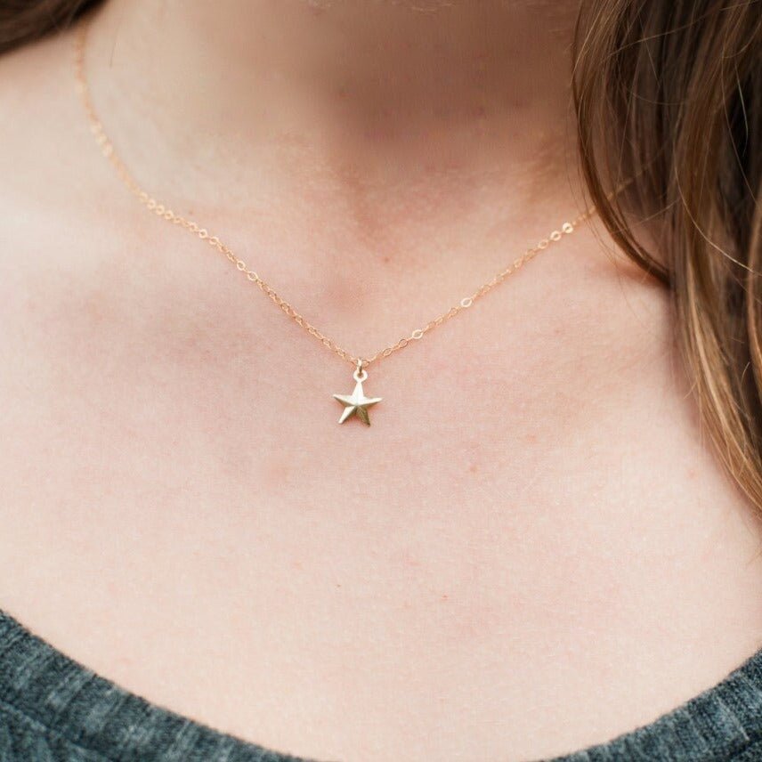 Star Charm Necklace Charm - Gold Filled - Sela+Sage - Pendant/Charm Necklace