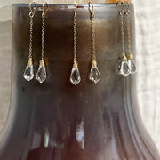 Teardrop Crystal Teardrop Earrings - Sterling Silver or GF - Sela+Sage - Dangle Earrings