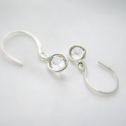 Tiny Drop Earrings - Swarovski Crystal, Gold or Silver - Sela+Sage - Dangle Earrings